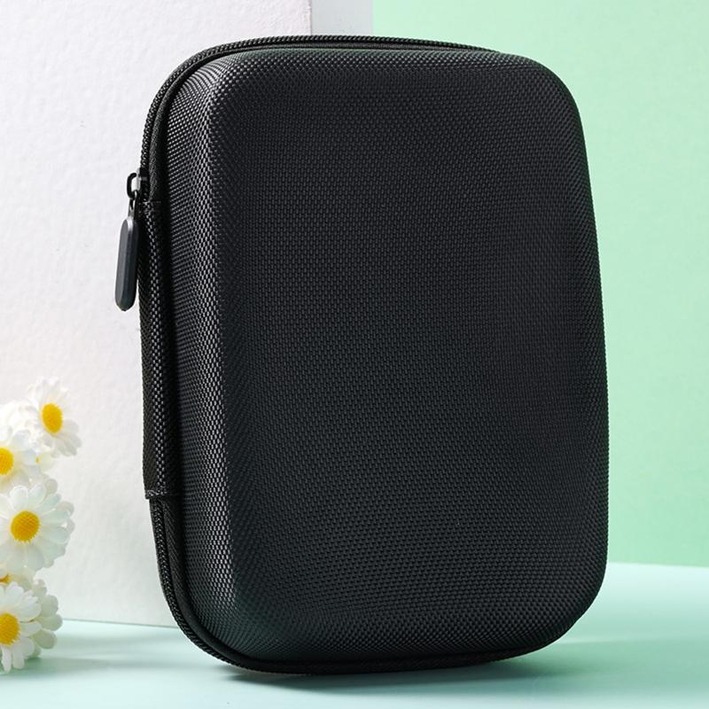 EVA Hard Case Square Heaphone Bag with Inner Mesh Pocket Carry Pouch with Inner Mesh Pocket for Electronic Accessory