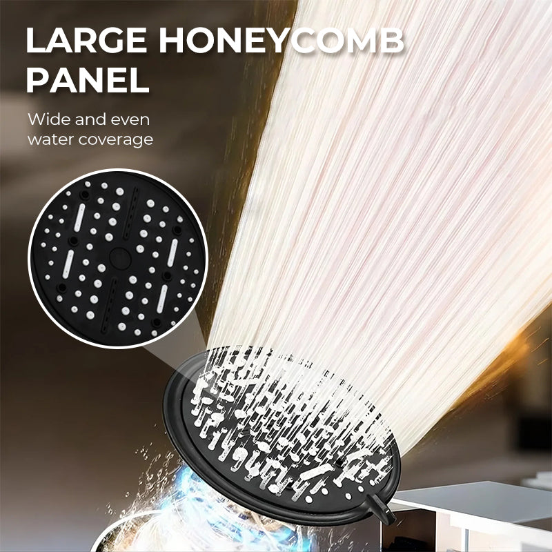 6 Modes Pressure Boost Shower Head Multifunction Adjustable Large Water Shower Nozzle Massage Bathroom Accessory