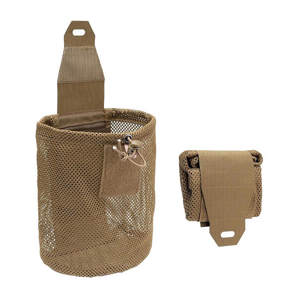Tactical Molle Dump Pouch Folding Waist Bag Outdoor Roll-Up Drawstring Utility Foldable Mesh Bag