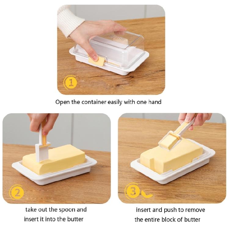 Stylish Japanese Inspired Butter Cheese Storage Case Cutting Tray With Lid For Daily Use Kitchen Accessories