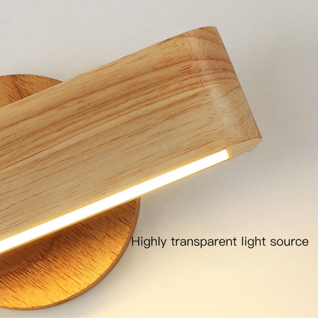 New Stylish and Elegant Wooden Wall Lamp for Cozy Transformation of Living Room: Modern Circular Night Light perfect for Childre