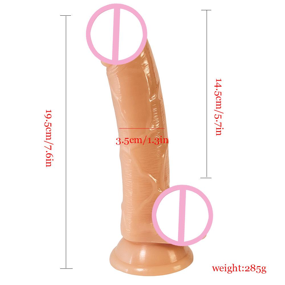 Realistic Large Black Suction Cup Dildo for Female Stimulation