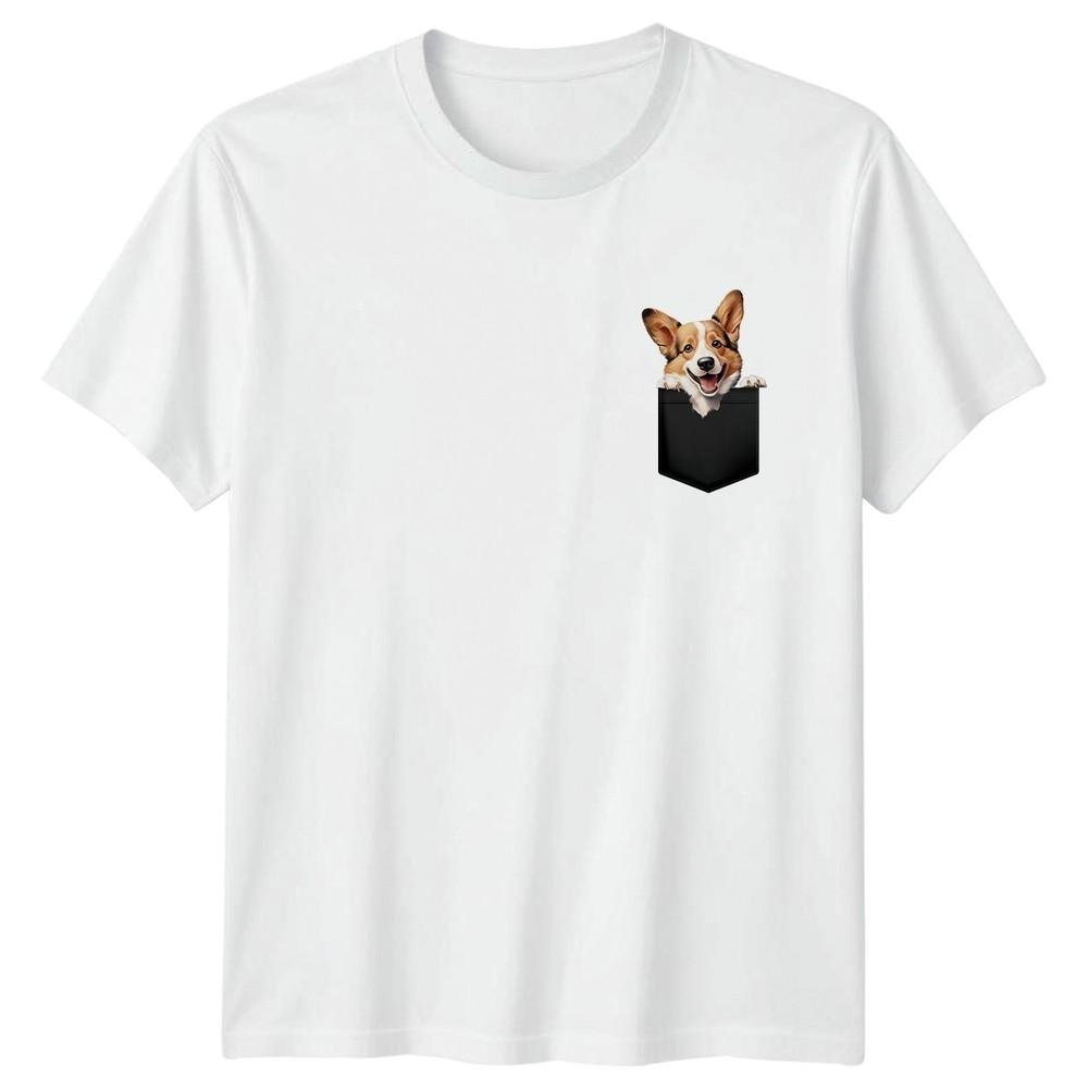 Corgi Dog Pocket Animals Dogs Unisexs TShirt Unisexs Tee Graphic Unisex Top S