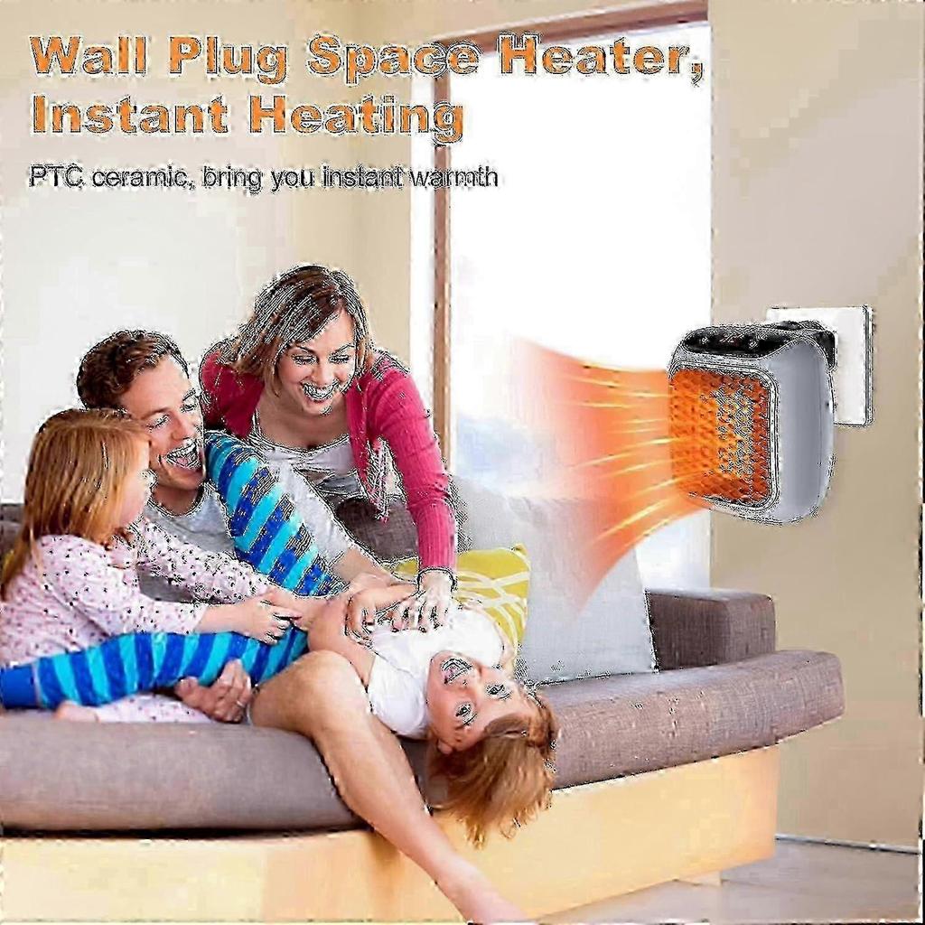 Portable 800W Ceramic Heater with Remote, Timer, LED Display & 2 Heat Settings
