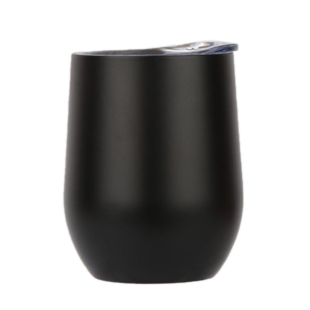 Stainless Steel Wine Tumbler Double Wall Insulated Drinking Cup with Lid for Outdoor Camping Picnic