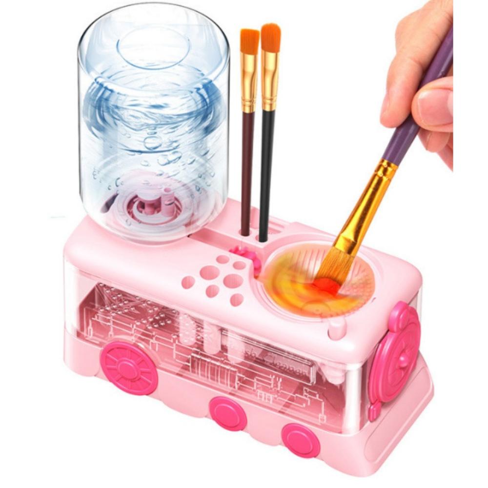 Automatic Water Circulation Paint Brush Clean Device Cleaning Machine Paint Brush Rinser  Kids