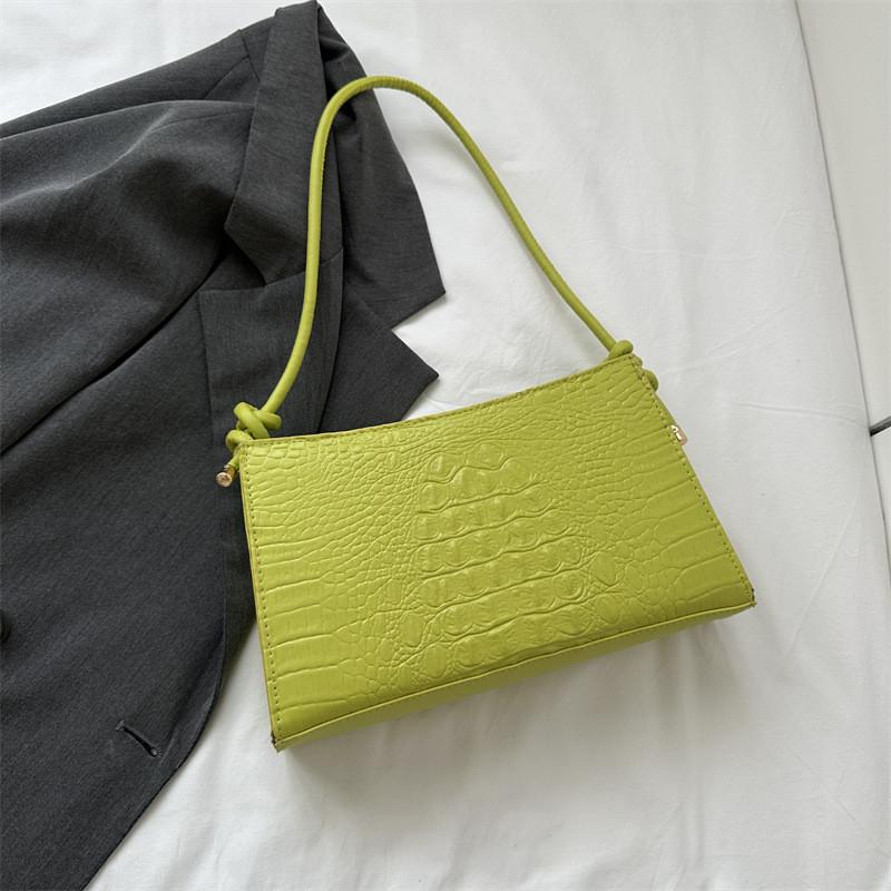 Chic Casual Small Square Bag Elegant Crossbody Purse For Women In Various Colors Including Black White Green And Orange