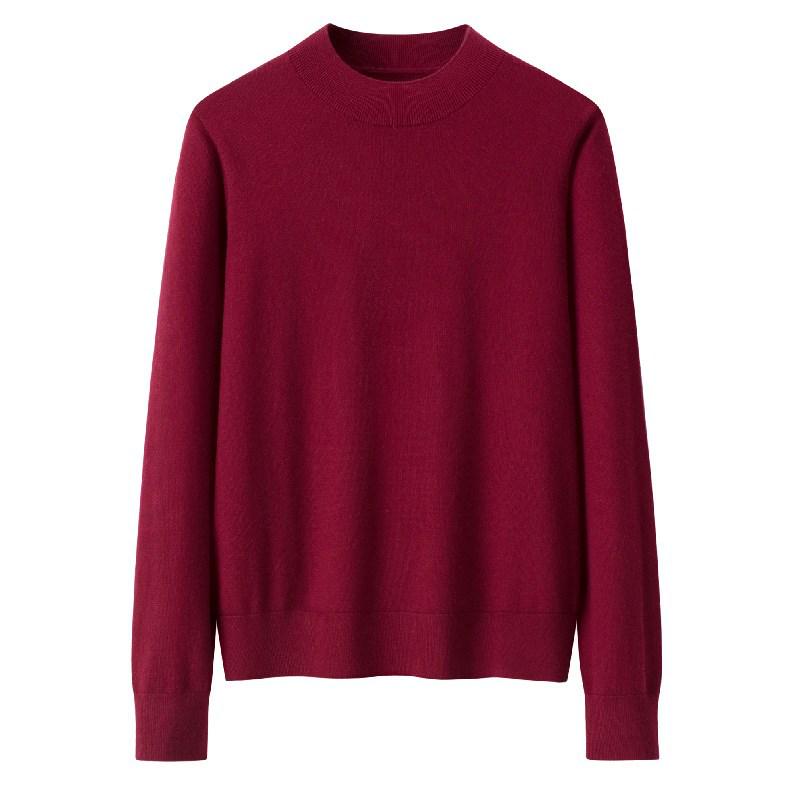 Women s Plus Size 80-Count Cashmere Semi-High Neck Pullover Sweater 120/4XL