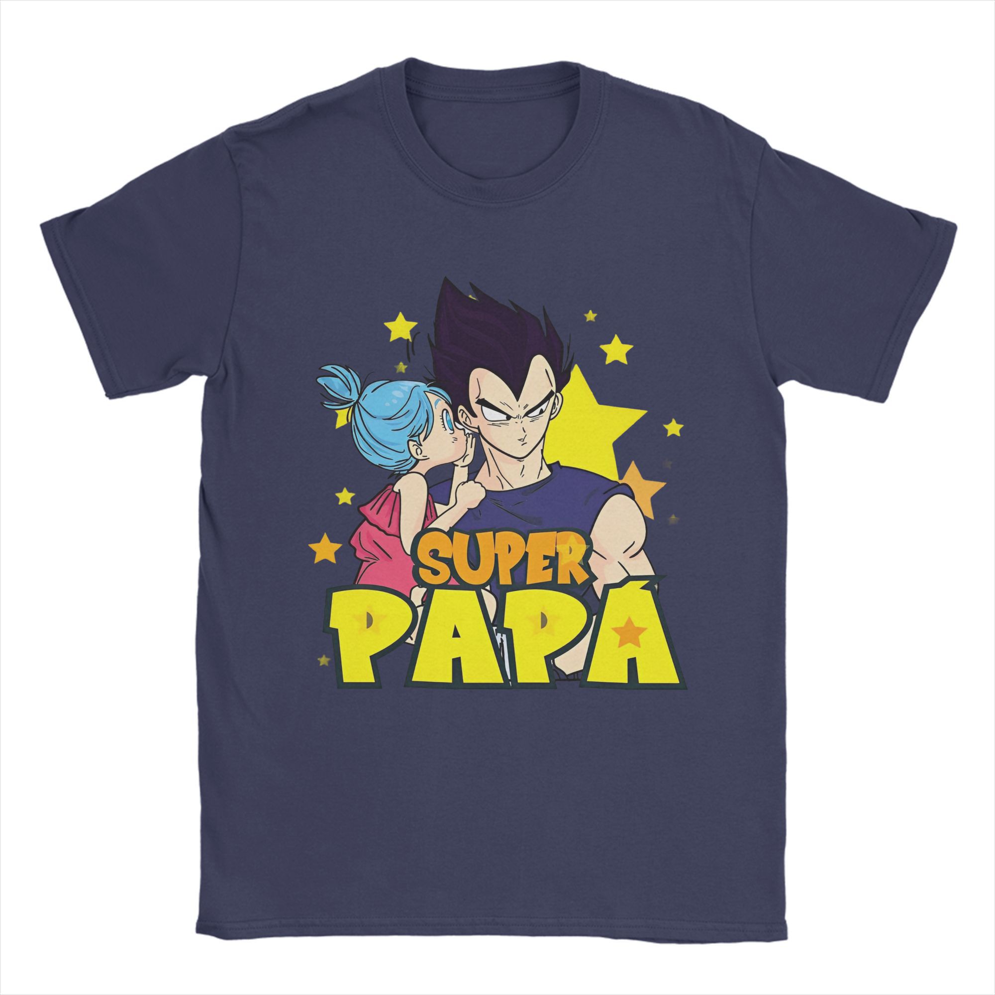 

Dragon Ball Fathers Day TShirts Super Saiyan Dad Humor Pure Cotton Tee Shirt Round Collar Short Sleeve T Shirts Clothes Tops S