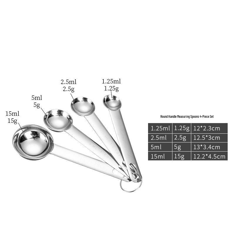 Stainless Steel Measuring Cups and Spoons Set for Baking and Cooking