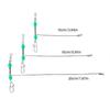 10Pcs/pack Luminous Beaded T Shape Fishing Swivels, Corrosion Resistant Stainless Steel 3 Way Rolling Swivels Snaps Set