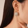 Shining Rhinestone Zircon Earrings for Women Fashion Round Ball Earrings Wedding Bridal Accessories Party Ear Jewelry Wholesale