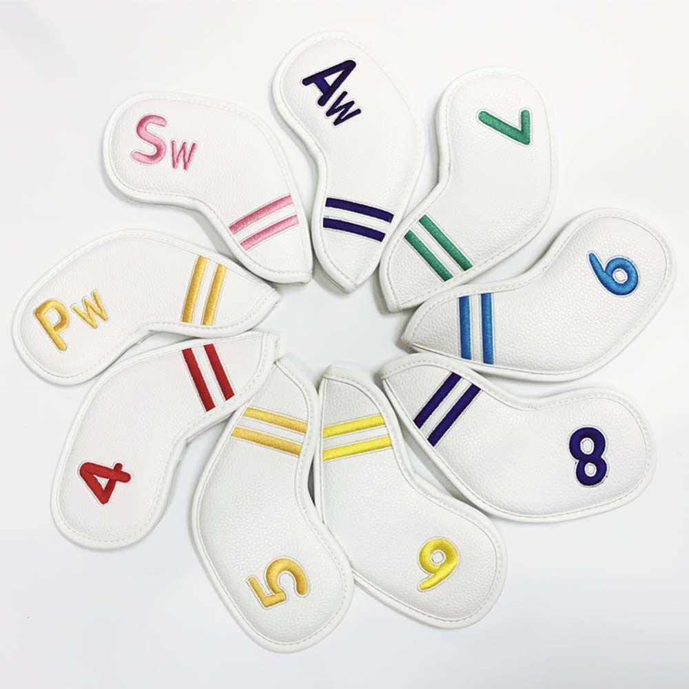 Equipment 4-9,P,S,A Embroidery Golf Club Cover Head Cover Golf Headcovers Golf Iron Headcover