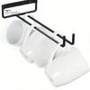 Wall Mounted Cup Storage Wine Glass Holder, Hanging Stemware Racks, Holder Modern Glassware Display Hangers Under Cabinet, Wire Racks for Bar Kitchen