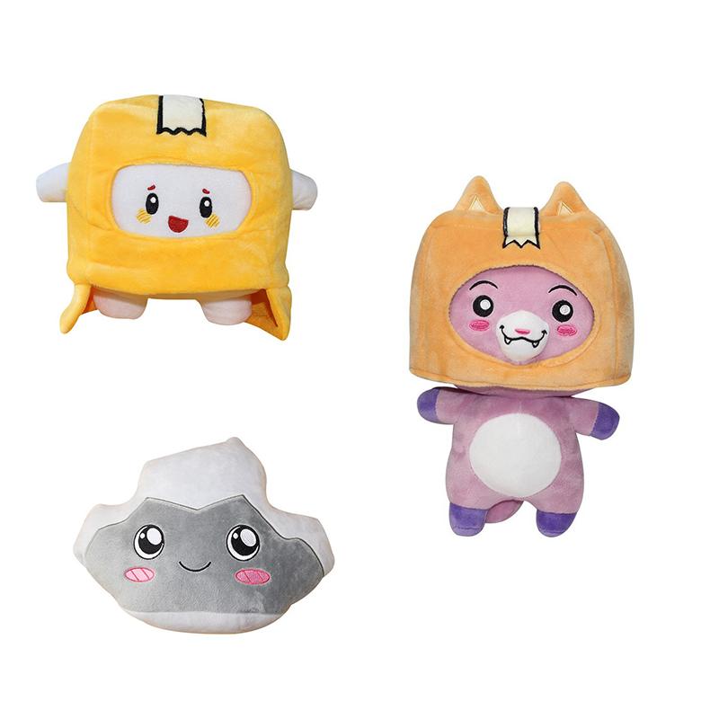 Lankybox Fox Box Stone Plush Toy Hat Can Put On And Take Off Soft Toy Stuffed