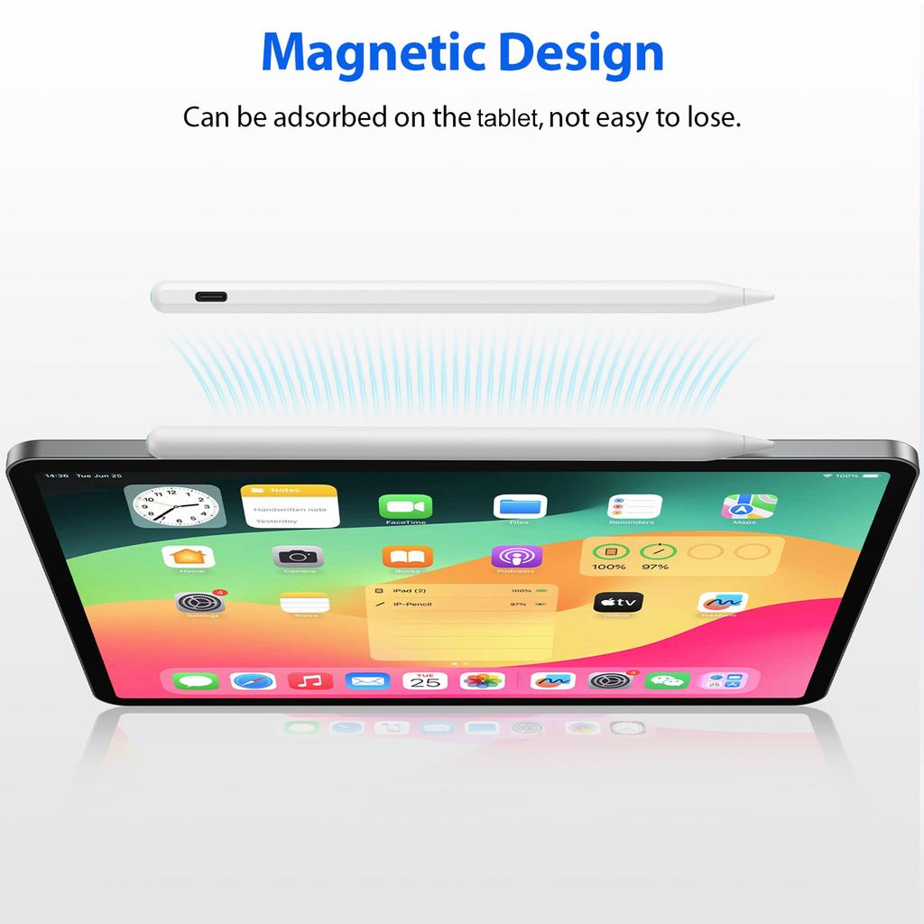 Capacitive Pens with Magnetic Charging High Sensitivity Capacitive Pen with Tilt Pressure