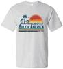 (Sport Grey) Retro US America Est 2025 Vintage Beach Graphic T-Shirt