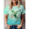 Plus Size 3D Printing Kawaii Cat T-shirt Women's Animal Graphics Casual Short-sleeved T-shirt Top O-neck T-shirt Beautiful Women's Clothing