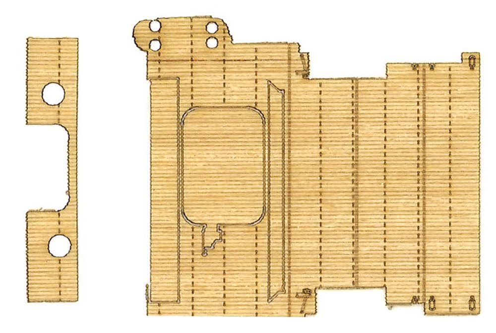 Fujimi Model Chibimaru Flotte Serie 10 Chibimaru Flotte Kaga Ätzteile und Holzdeck Nr.. EX-2 (Inklusive Aufkleber) Chibimaru-10 EX-2