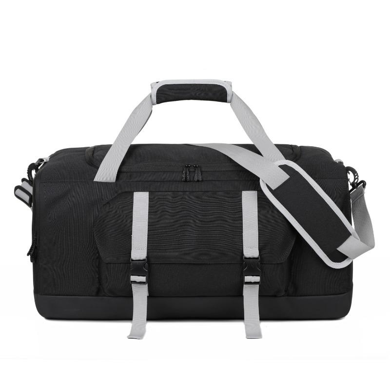 

Dry and Wet and Separate Shoes Yoga Gym Bag Large Capacity Fashionable Contrasting Color Portable Pressure-reducing Travel Bag чёрный