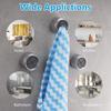 5Pack Contemporary Plastic Towel Hooks-Easy Install,No Drill Wall Mount Adhesive Towel Holder for Kitchen,Bathroom,Hotel