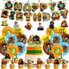 Beaver Birthday Decorations Beaver Party Accessories Cups Ballons Plates Birthday Party Backdrops Hot Anime Decorations