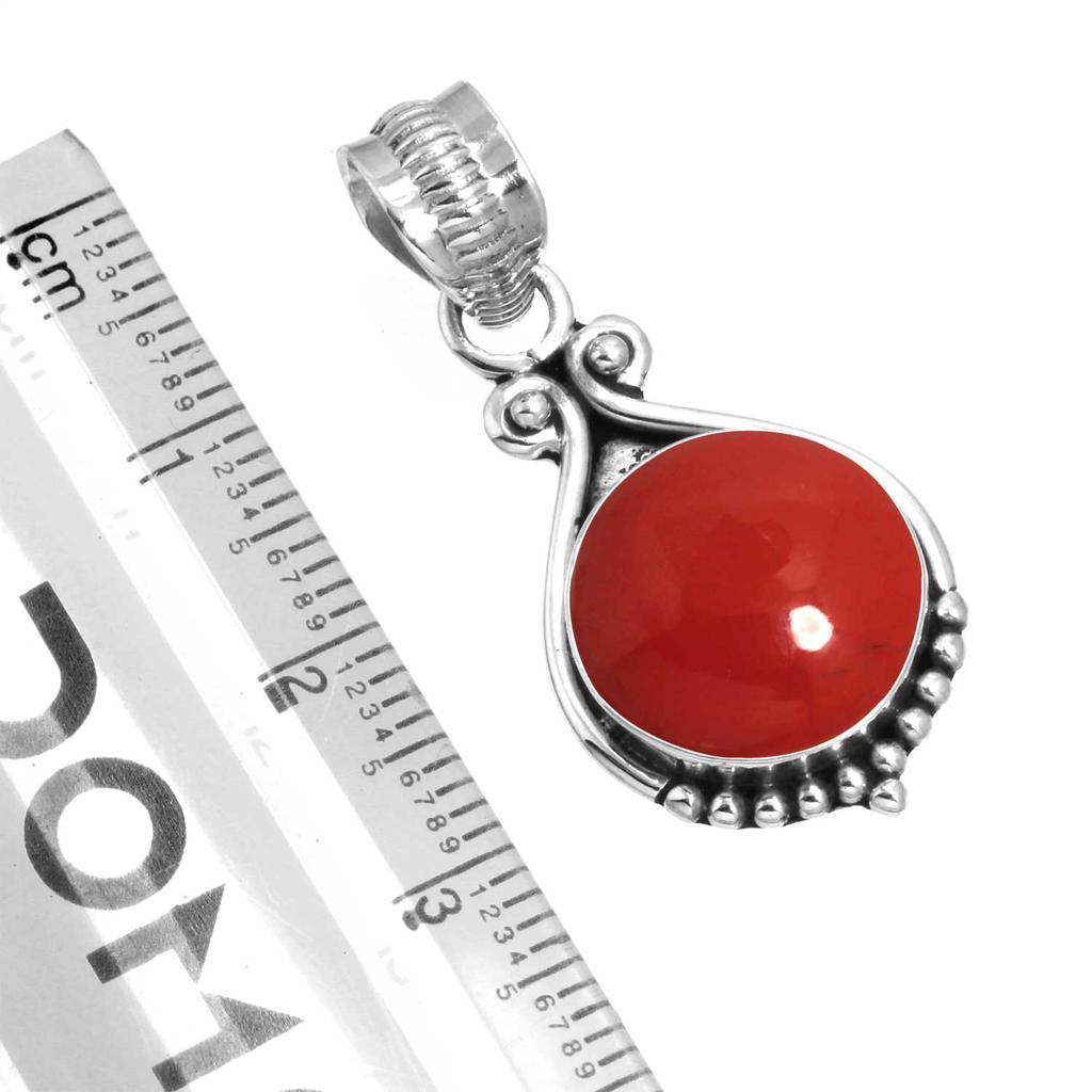 925 Sterling Silver Pendant Women Gemstone Handmade Jewelry Easter Gift Malachite Moonstone Rose Quartz Red Stone Smoky Topaz Tiger Eye Vintage