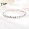 Women Bracelet Bracelet Sparkling Cubic Zirconia Inlaid with Alloy Plating