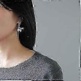 2025 Sterling Silver Earrings Elegant Magnolia Flower Drop Earrings Natural