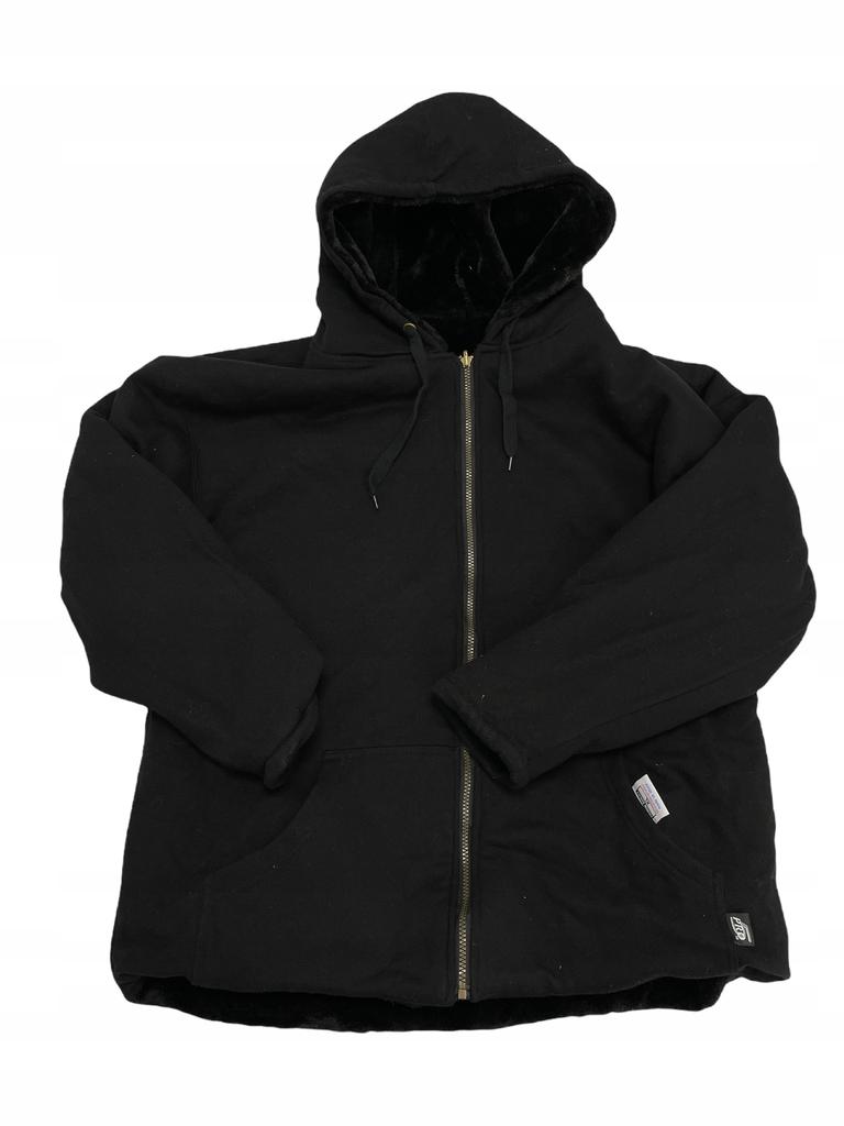 Czarna ocieplana dwustronna kurtka męska PRO XL - Used