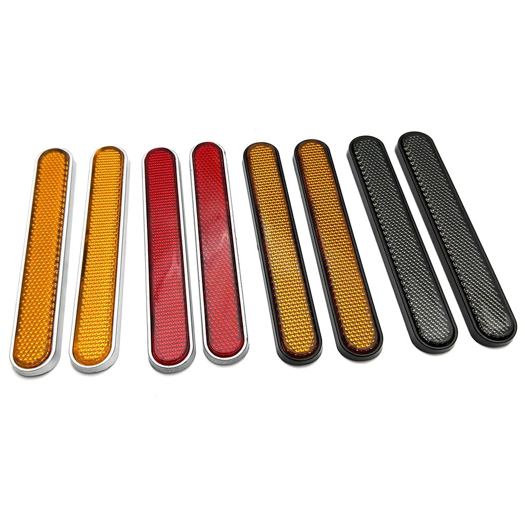 Motorcycle Front Fork Reflector Sticker Lower Legs Slider Safety Warning For Harley Dyna Softail Sportster 883 1200 Fatboy