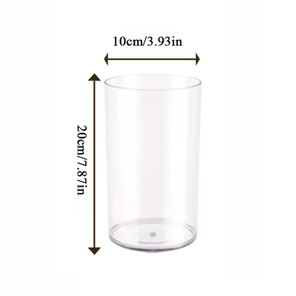 Shatterproof Plastic Vases Clear Hydroponic Decoration Flowerpot Tall Large Cylinder Flower Vase Awakening Flower Bucket