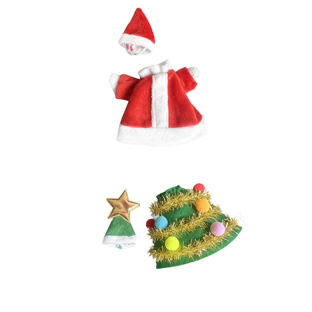 Christmas Mini Desk Goose Outfit Xmas Clothes Creative Decorative Easy to Use Goose Statue Costume for Lawn Landscape Party