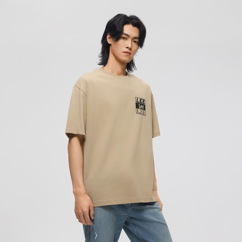 Lee Men's Logo Print Lightweight Short Sleeve T-Shirt