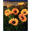 Solar Simulation Flower Lights Outdoor Decoration with 3 LED Sunflower Lights Suitable for Courtyards,  Lawns, Gardens, Pathways, and Decoration.