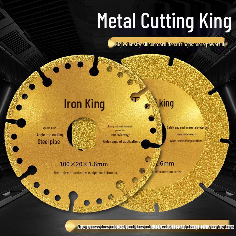 Universal Double-Sided Diamond Cutting Disc for Iron, Rebar, Steel, Pipe, and Marble - Fits Angle Grinders