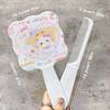 Sanrio Handheld Mirror With Comb Kawaii Hello Kitty Baby Pattern Mirror Comb Extracted Hair Brush Massage Styling Beauty Tool
