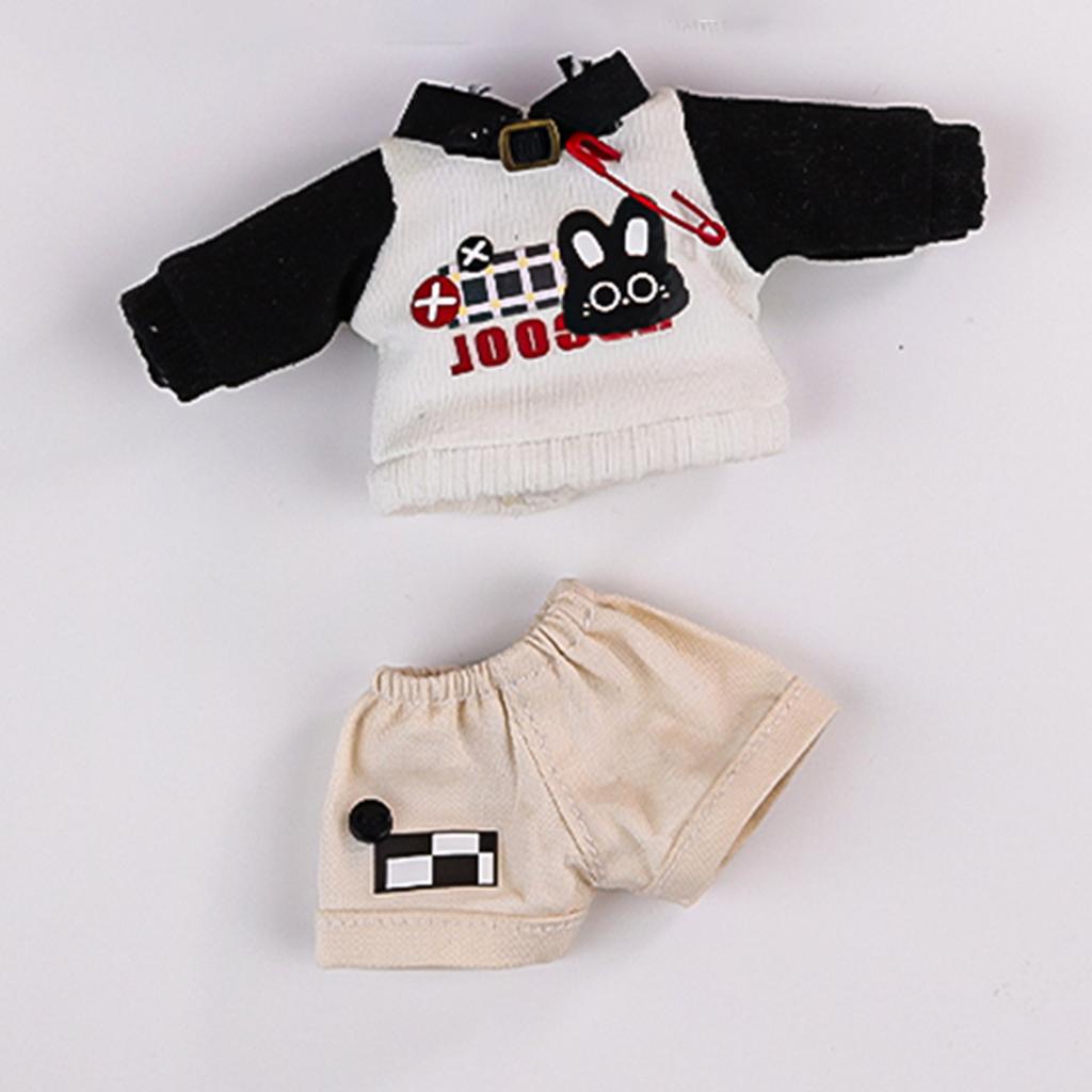 Ob11 Doll Clothing Cool Cat Rabbit Sweater Coat Doll Shorts Hat For Nendoroids, Molly, Ufdoll, Gsc Body, Ymy, 1/12bjd Doll