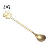 Acid Alkali Resistant Spoon Stainless Steel Coffee Spoon, Long Handle with Bull Head Decor, Pudding Dessert Multifunctional Stirring for Milk