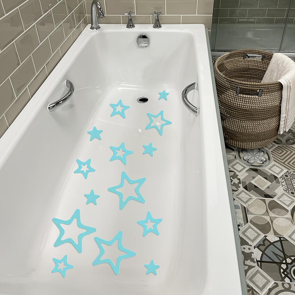 30pcs Star Shape Floor Shower Room Bathtub Anti-slip Stickers Anti-fall Safety Tape Pad Bathtub Mat