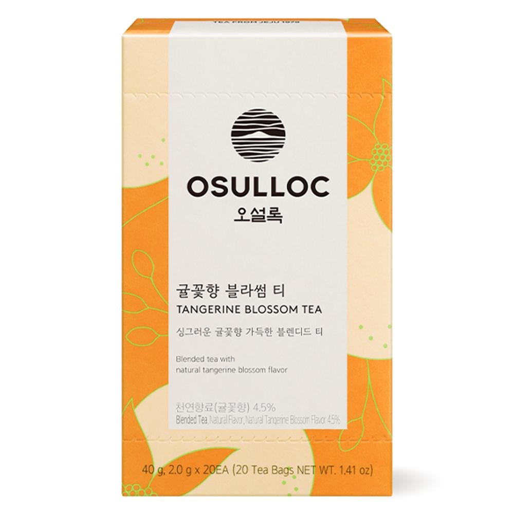 OSULLOC Tangerine Blossom Blended Tea Bags Premium Jeju Citrus Flavored Tea 40g 2g x 20EA x 1box