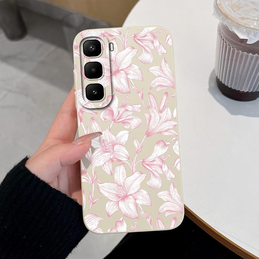 For Infinix Hot 60 50 Pro Plus 40Pro 30 Play 70 60i 50i 40i 30i Phone Case Sweet Bunny Cake New Upgrade Soft Smooth Silicone Lightweight Durable Shell
