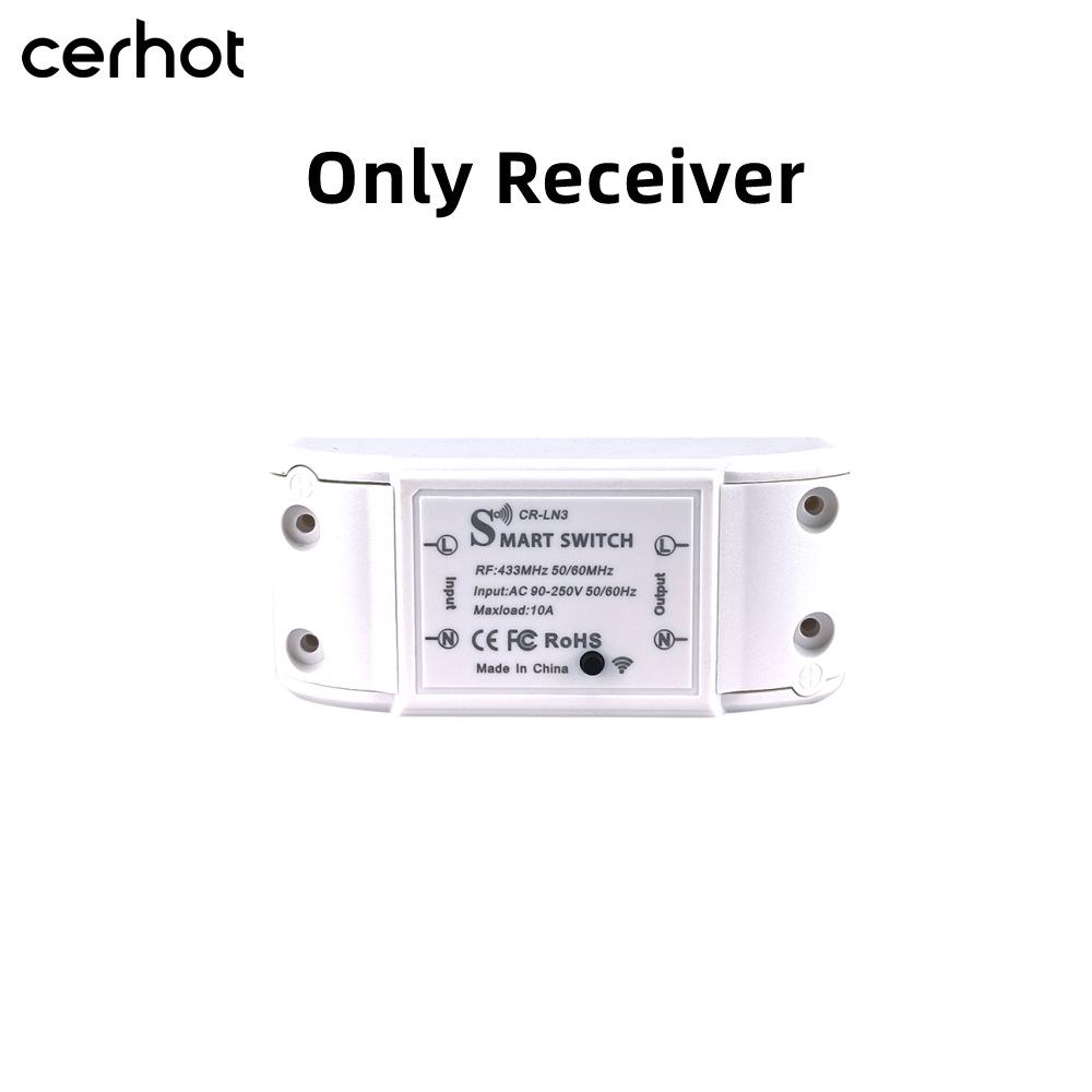 US Spring-Loaded Battery-Free Wireless Smart Switch with Mini Receiver
