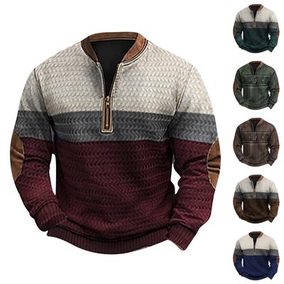 Men's Retro Casual Gradient Printed Sweatshirt