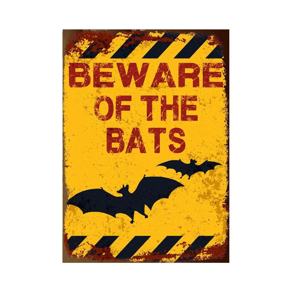 BEWARE OF Rabbit Retro Plaque Metal Tin Signs Garden Decoration Mouse Monkey Wall Stickers Kraken Plate Animal Warning Sign