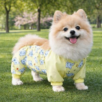 Waterproof Dog Dust-proof Clothing High-elasticity Breathable Dog Jumpsuit Anti-Slip Adjustable Pet Strolling Pants All-Season