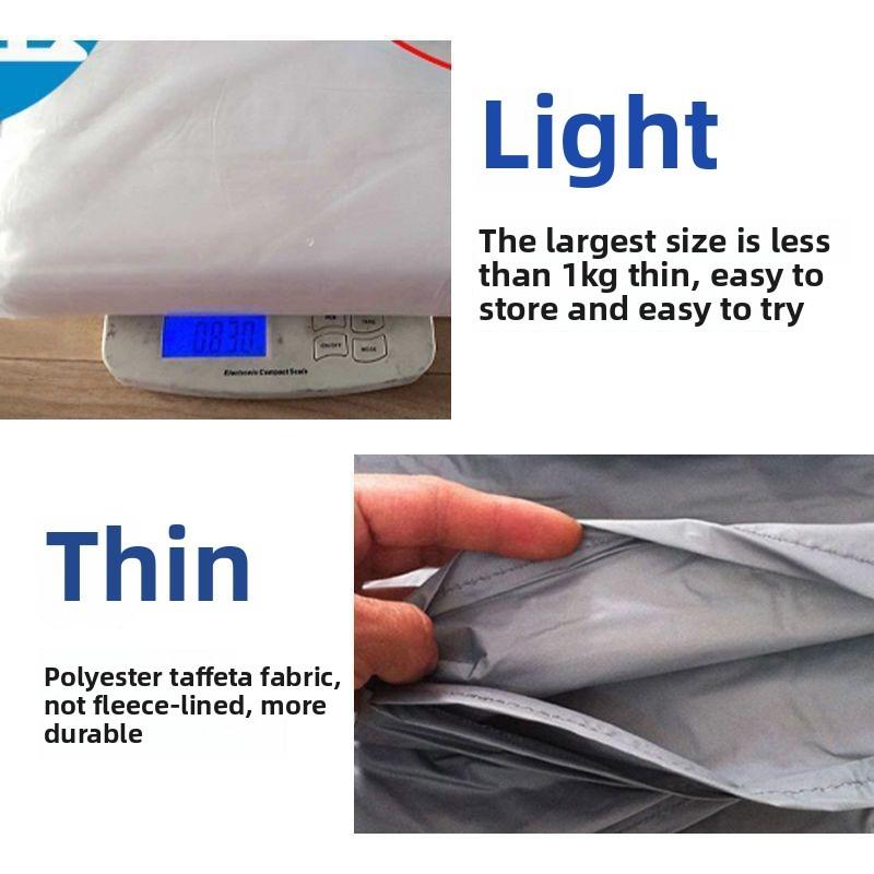 Auto-Sonnenschutz und Staubschutzhülle, Vier Jahreszeiten Universal-Autobekleidung, Kratzfest, Regendichte Sonnenschutzhülle