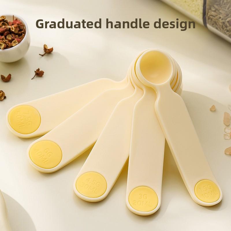Well-prepared Helper Multi-functional Measuring Spoon Food-grade Plastic Salt Spoon Sugar Spoon Baking Seasoning Quantitative Spoon Weighing Spoon
