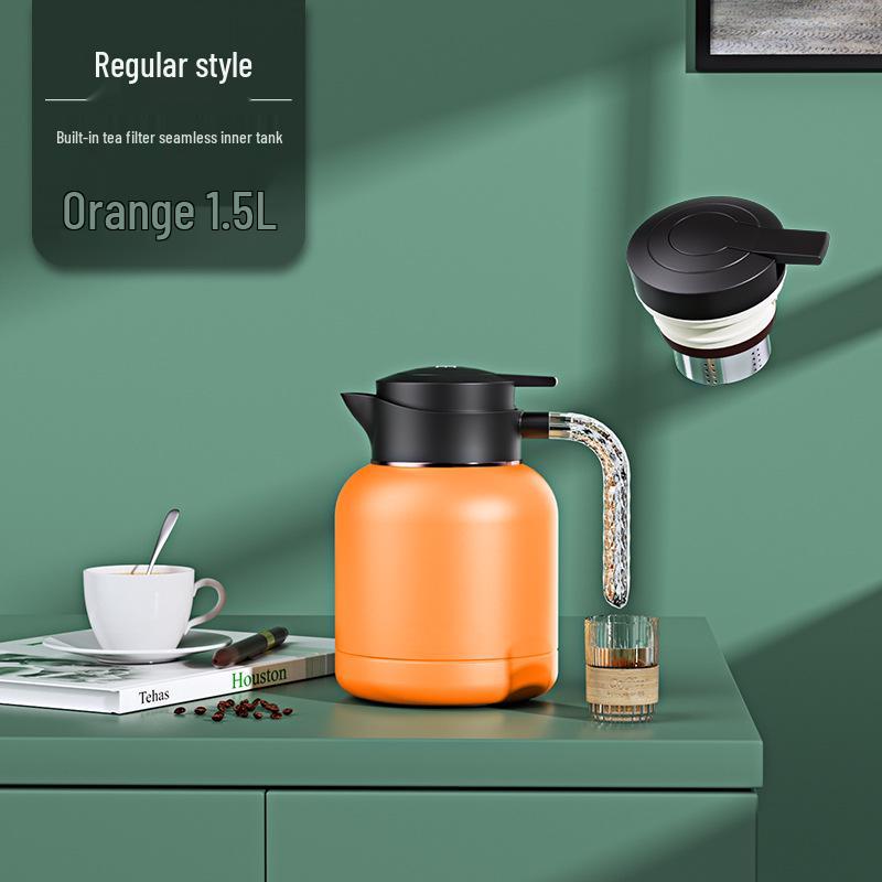 304 Stainless Steel Insulated Kettle with Intelligent Temperature Display for Tea Brewing - Commemorative Business Souvenir.