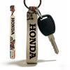 FOR HONDA RACING RIDE PU Leather Keychain Minimalist Key Holder Durable Key Organizer Car Keys Bag Accessories Gift LK6 